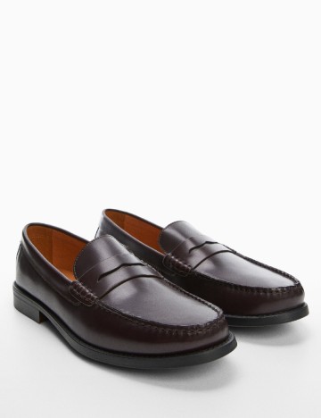 
						Mocasini Mango, maro inchis