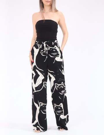 
						Pantaloni Only, negru