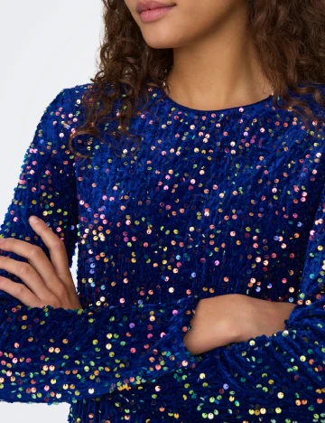 Rochie scurta Only, albastru