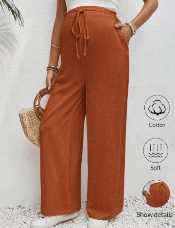 Pantaloni SHEIN Maternity, maro Maro