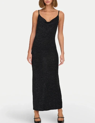 Rochie lunga Only, negru