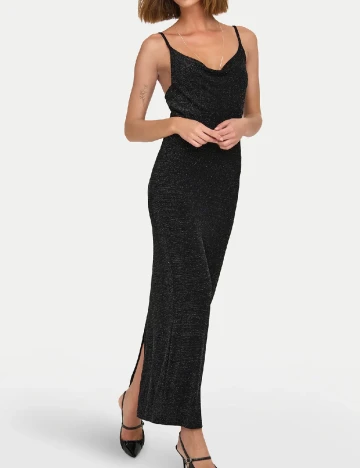 Rochie lunga Only, negru