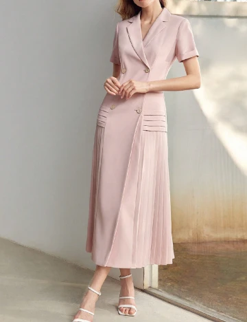 Rochie lunga MOTF, roz Roz