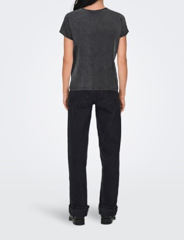 Tricou Only, gri inchis