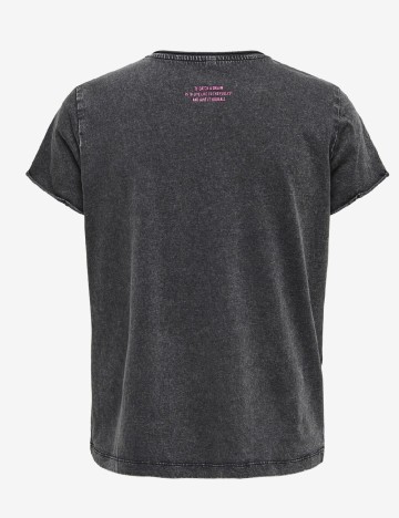 Tricou Only, gri inchis