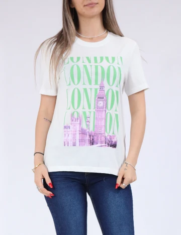 Tricou Only, alb