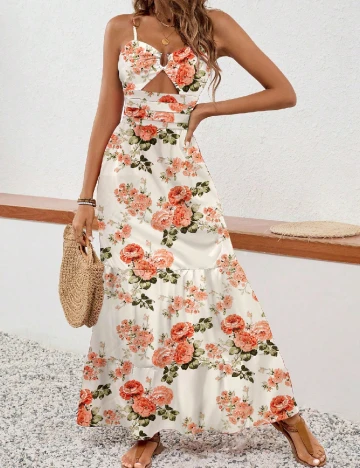 Rochie lunga SHEIN, floral print Floral print