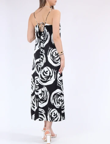 Rochie medie Only, alb/negru Alb