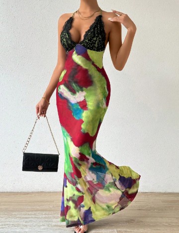 
						Rochie lunga SHEIN, mix culori