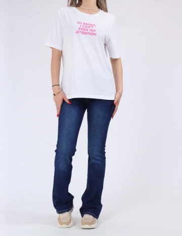 Tricou Only, alb