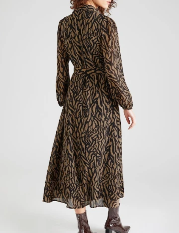 Rochie lunga Only, negru/maro Maro