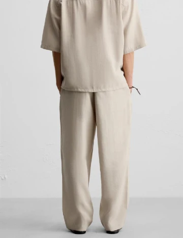 Pantaloni Zara, crem