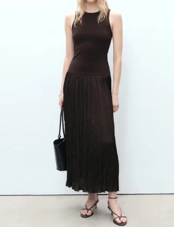 Rochie lunga Mango, maro