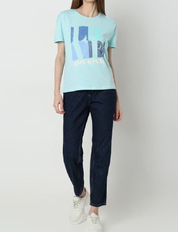 
						Tricou Vero Moda, bleu