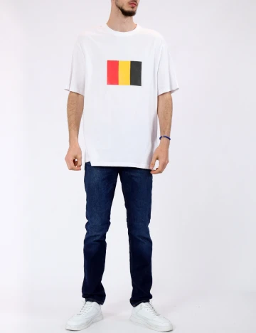 Tricou Only, alb Alb