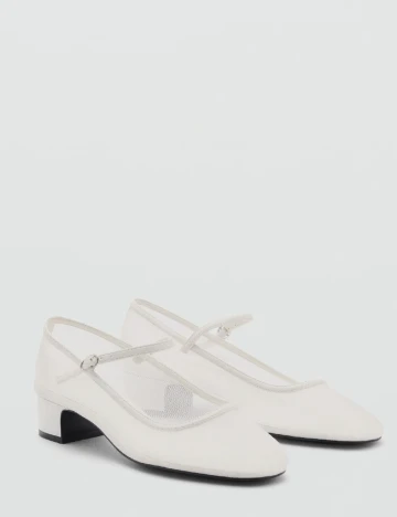 Pantofi Mango, alb Alb