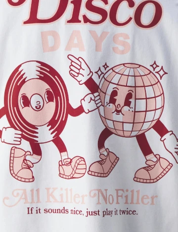 Tricou Only, alb