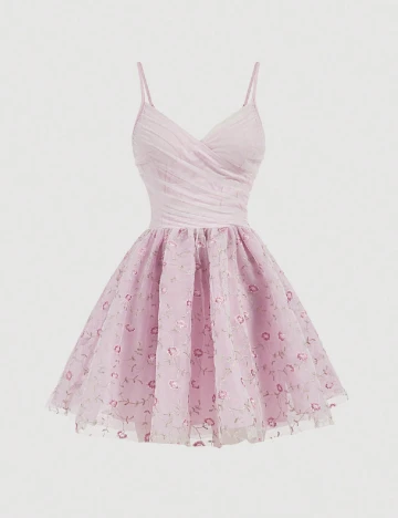Rochie scurta SHEIN, roz