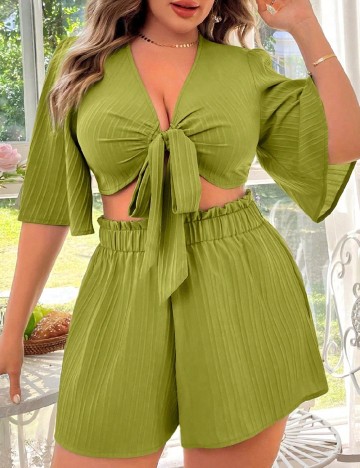 Compleu SHEIN CURVE, verde