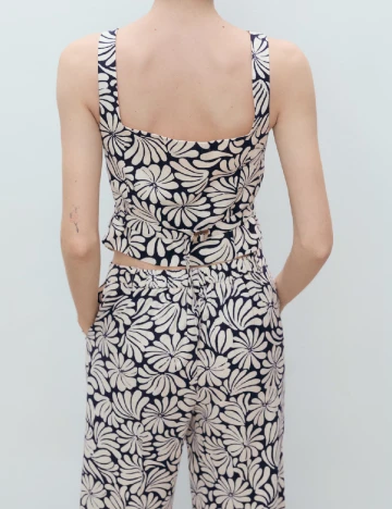 Top Mango, bleumarin inchis Albastru