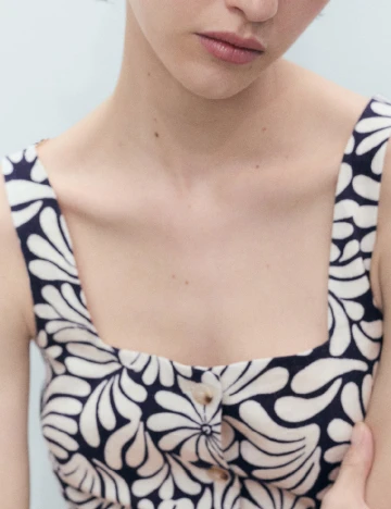 Top Mango, bleumarin inchis Albastru