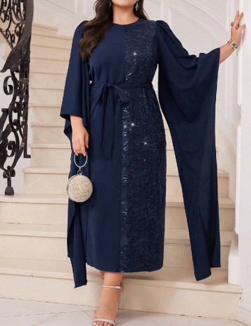 
						Rochie lunga SHEIN CURVE, albastru