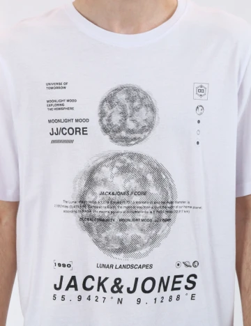 Tricou Jack&Jones, alb Alb