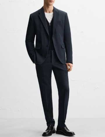
						Sacou Zara, bleumarin