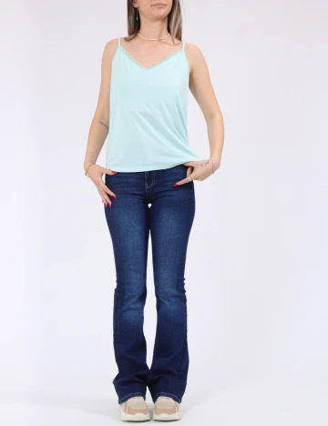 Maiou Vero Moda, albastru Albastru