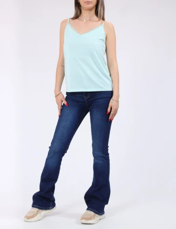 Maiou Vero Moda, albastru Albastru