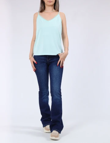 Maiou Vero Moda, albastru Albastru