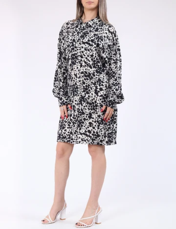 Rochie scurta Vero Moda, bej/negru Negru