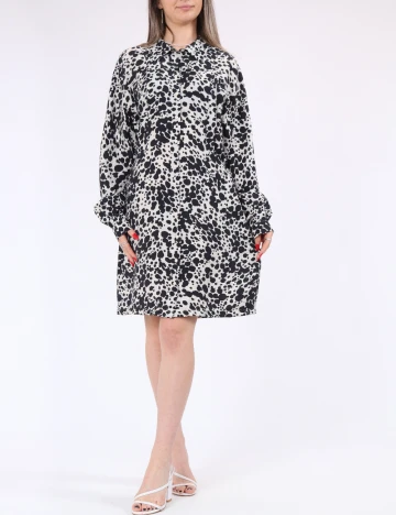 Rochie scurta Vero Moda, bej/negru Negru