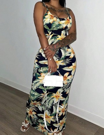 
						Rochie lunga SHEIN, floral print