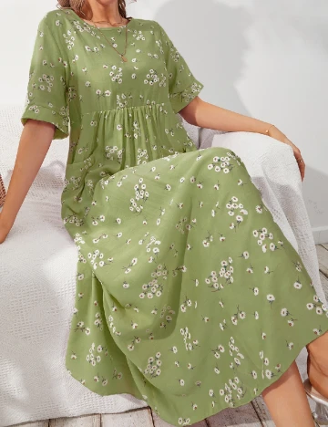 Rochie lunga SHEIN, verde