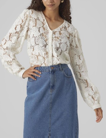 
						Bluza Vero Moda, alb