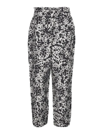 Pantaloni Vero Moda, bej/negru