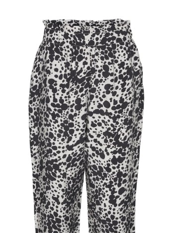Pantaloni Vero Moda, bej/negru