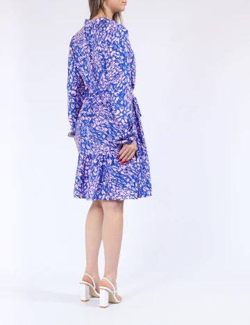 Rochie scurta Vero Moda, albastru/roz Albastru