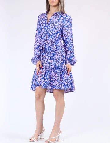 Rochie scurta Vero Moda, albastru/roz Albastru
