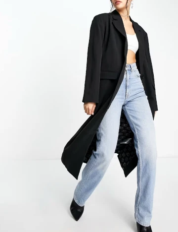 Sacou Oversize Something New, negru