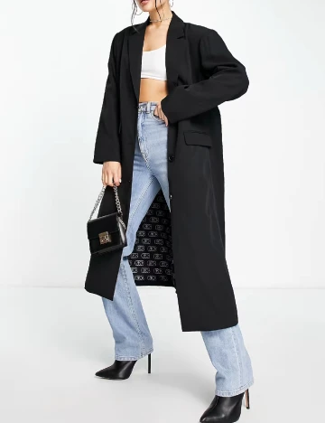 Sacou Oversize Something New, negru