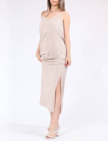 Rochie lunga Vero Moda, crem