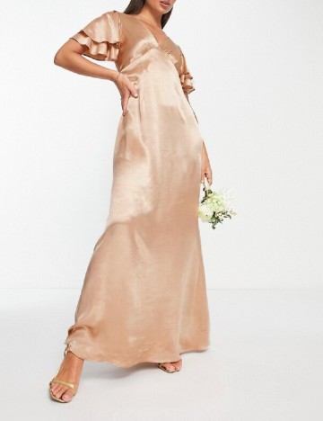 
						Rochie lunga Top Shop, maro