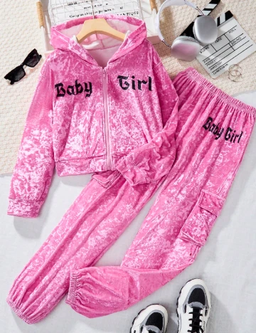 Trening Shein Kids, roz Roz