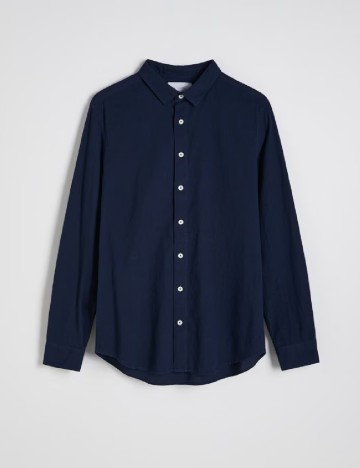 Camasa Reserved, bleumarin
