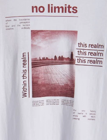 Tricou Reserved, alb