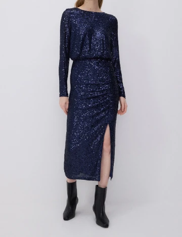 Rochie medie Reserved, bleumarin inchis