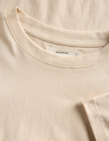 Tricou Reserved, crem