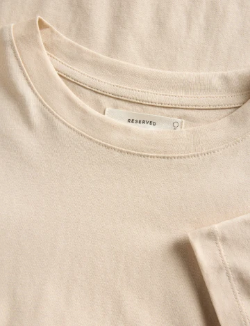 Tricou Reserved, crem